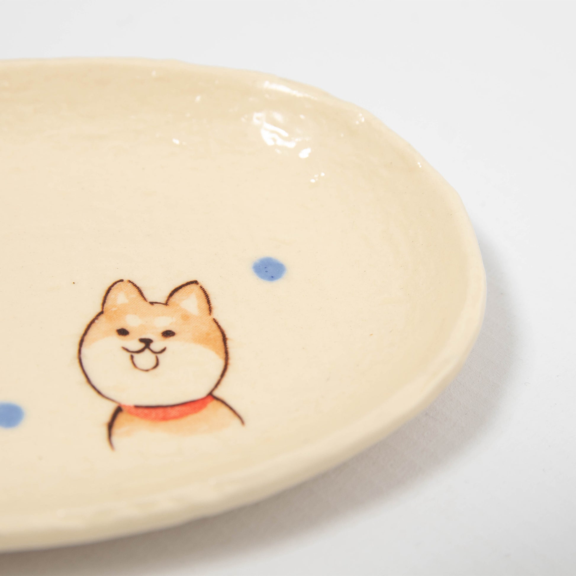 Small Plate - Shiba Dog Happy