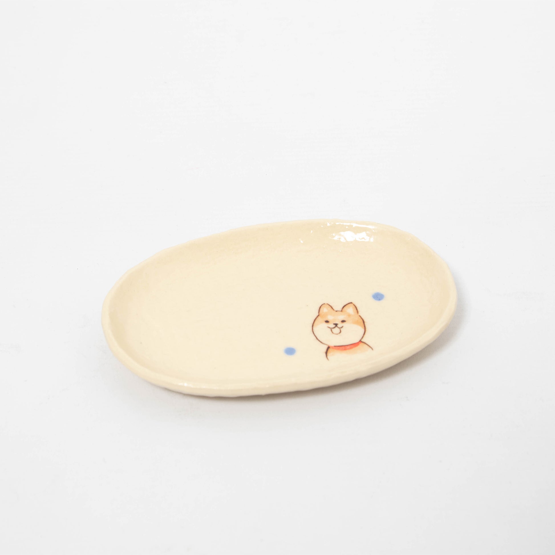 Small Plate - Shiba Dog Happy