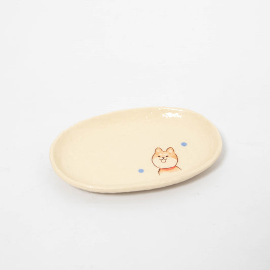 Small Plate - Shiba Dog Happy