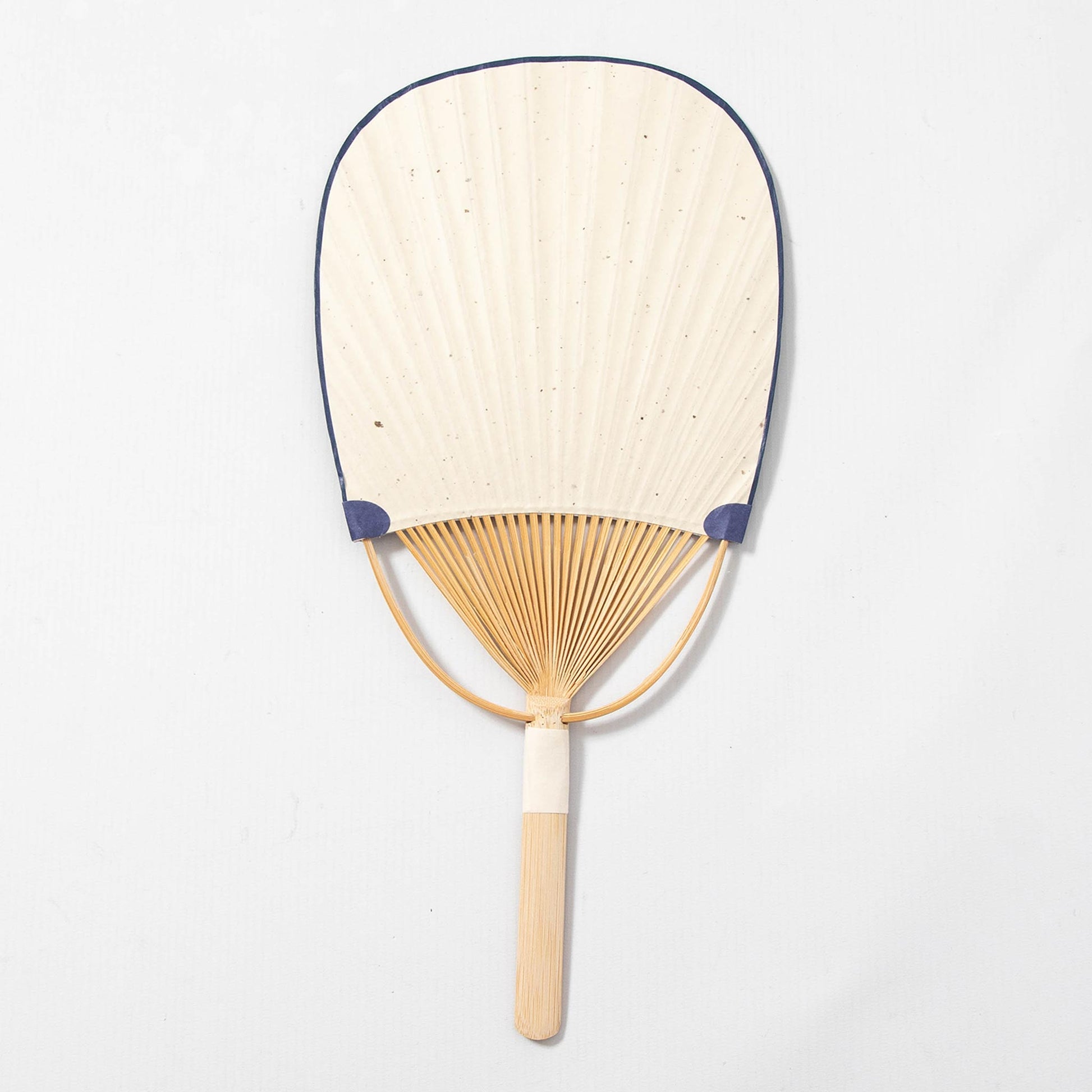 Japanese Uchiwa Fan - Indigo Sunflowers