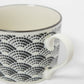 Coffee Cup and Saucer Komon Blue Waves