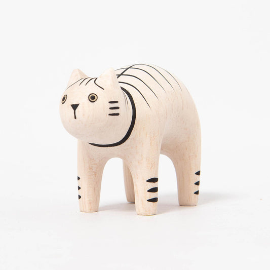 Wooden Animal Cat Tiger