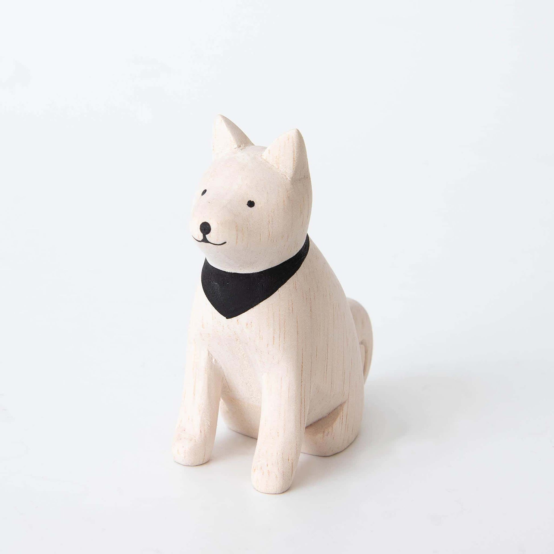 Wooden Animal Akita Dog