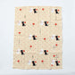 Tenugui Handkerchief - Cat's "Thank You" (Yellow)