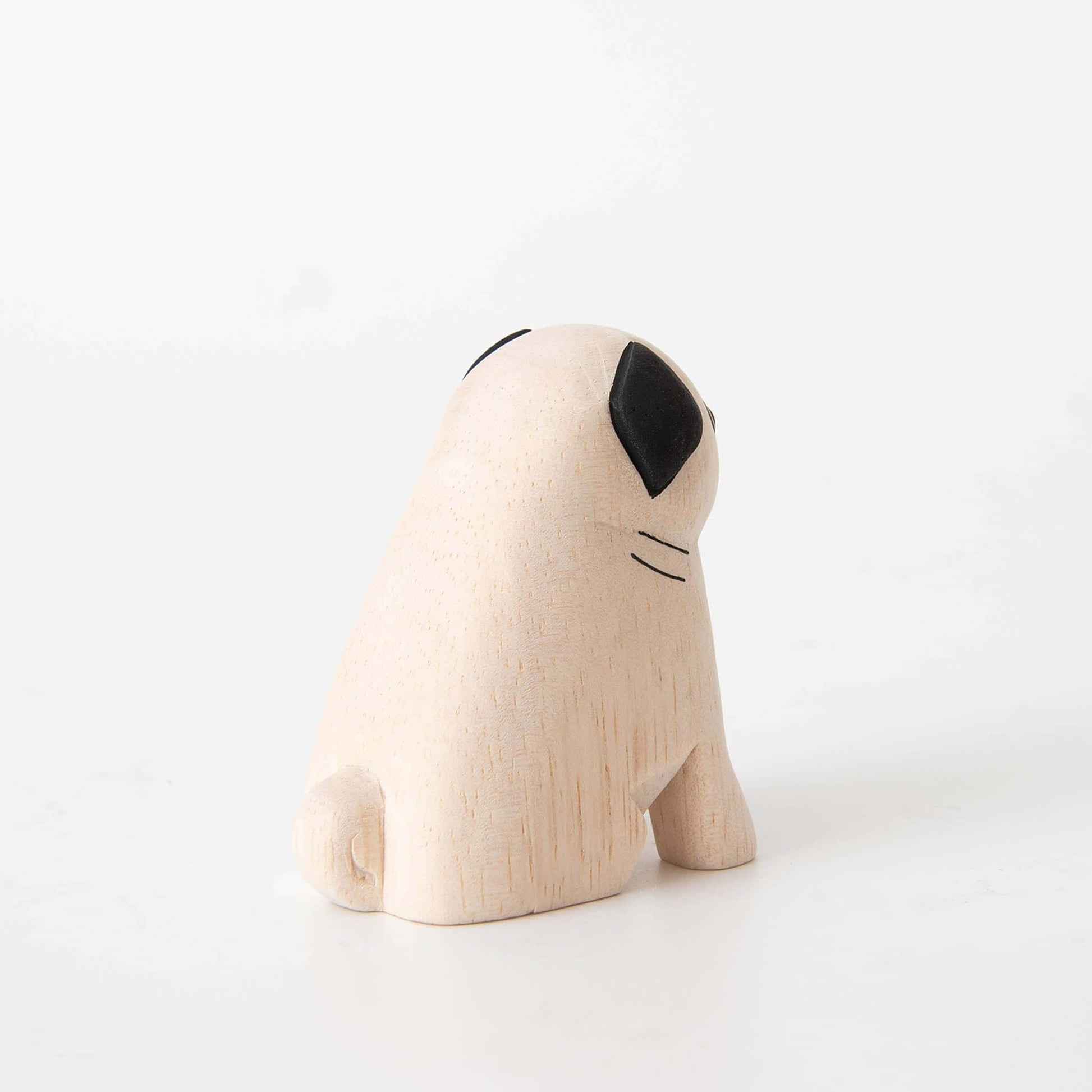 Wooden Animal Pug