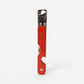 Alps Seven Santoku Can Opener with Corkscrew Red
