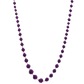 Necklace Sphere Plus 60 glitter - Purple x Silver