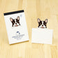 Japanese Die-Cut Pop-Up Memo Pad – French Bulldog | Cute Dog Memo Pad