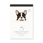 Japanese Die-Cut Pop-Up Memo Pad – French Bulldog | Cute Dog Memo Pad