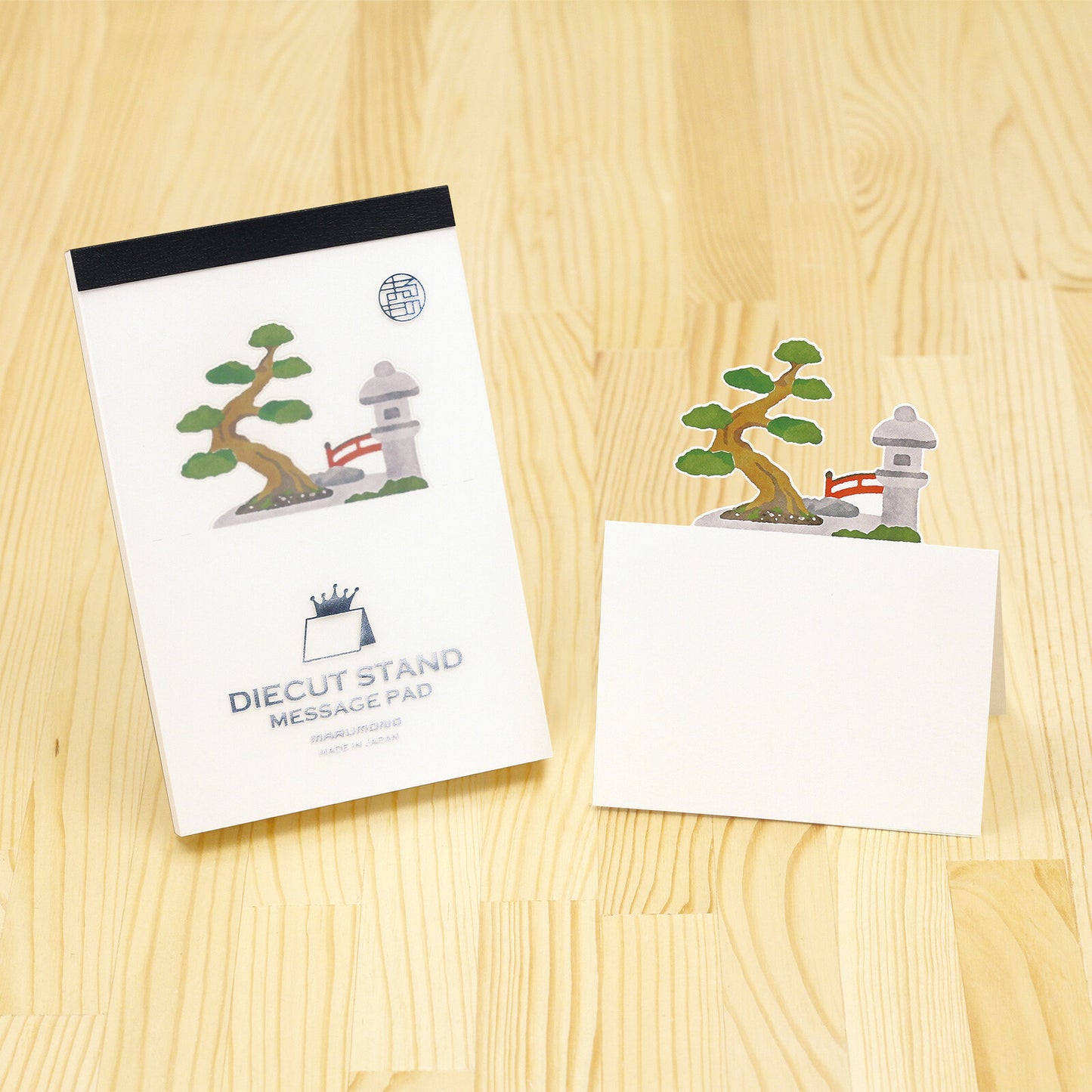 Japanese Die-Cut Pop-Up Memo Pad – Japanese Garden | Cute Desk Note Pad