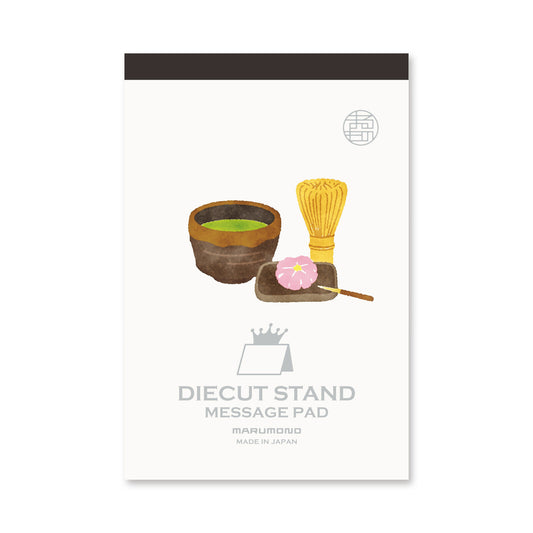 Japanese Die-Cut Pop-Up Memo Pad – Matcha Green Tea | Japanese Desk Note Pad