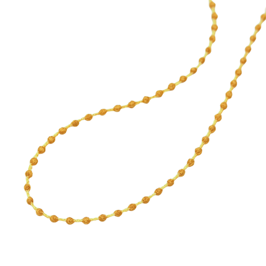 Necklace Nano Sphere - Saffron Yellow