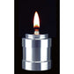 Mini Portable Silver-Finished Brass Oil Lamp - Small