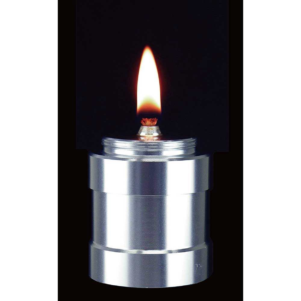 Mini Portable Silver-Finished Brass Oil Lamp - Small