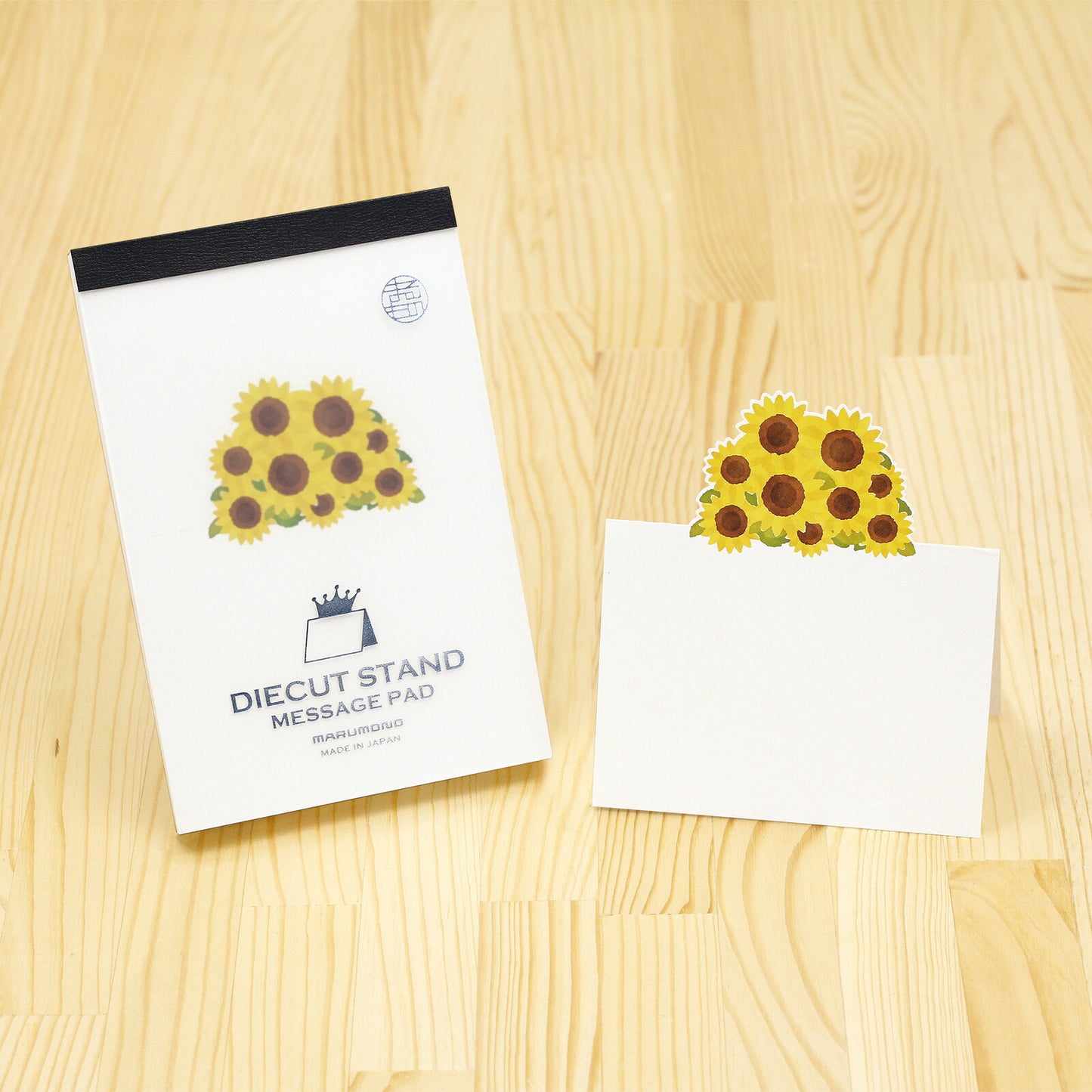 Japanese Die-Cut Pop-Up Memo Pad – Sunflower | Cute Desk Note Pad