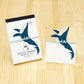 Japanese Die-Cut Pop-Up Memo Pad – Whale | Cute Desk Memo Pad