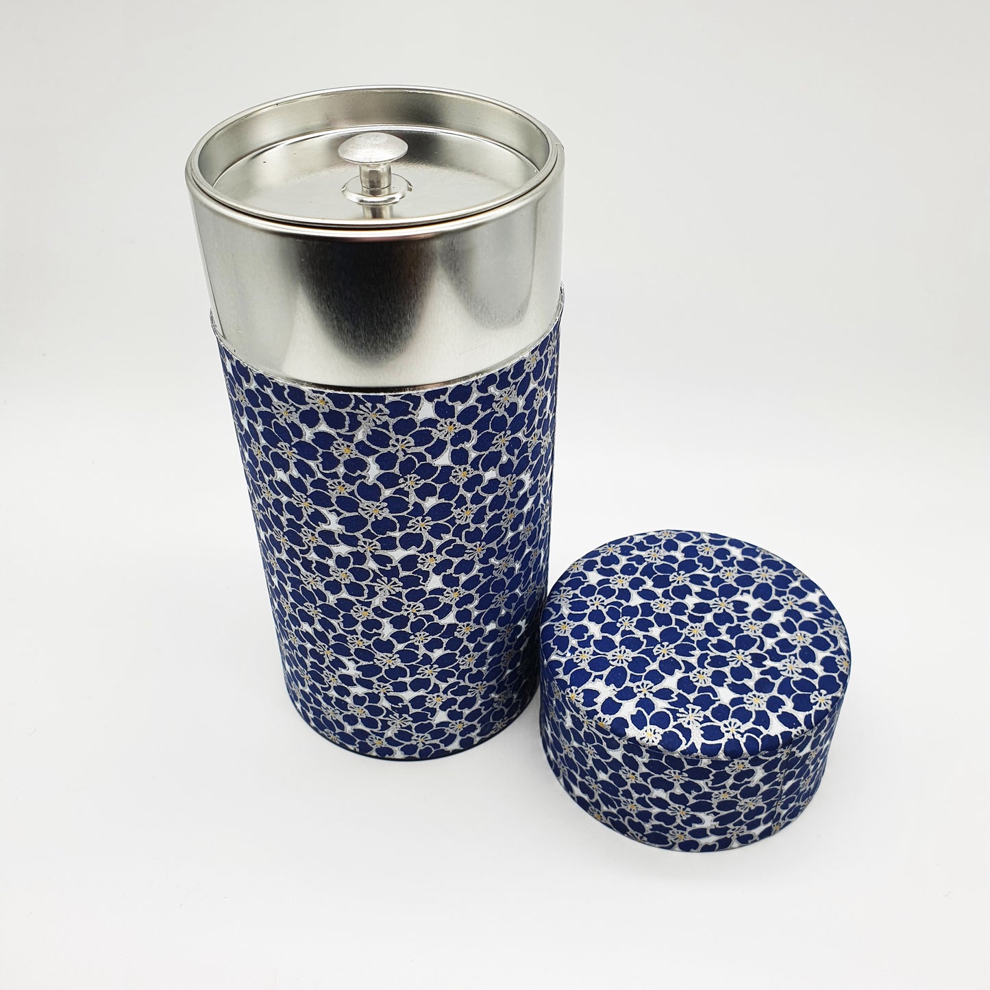 Tea Caddy - Cherry Blossoms (Blue 200g)