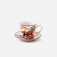 Cup & Saucer Set - Autumn leaves