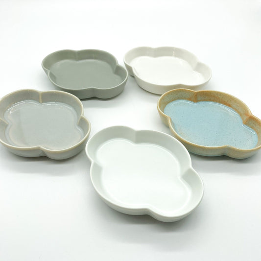 Set of Cloud Shaped Small Plates (Set of Five)