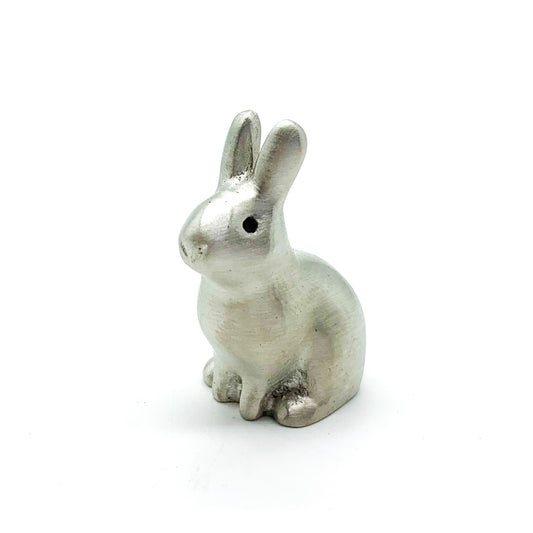 Silver Rabbit Figurine